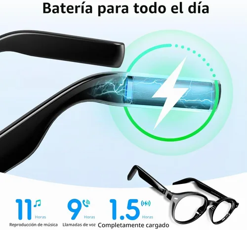Vista 7 de GetD Gafas inteligentes AI, lentes fotocrómicas, gafas de traducción