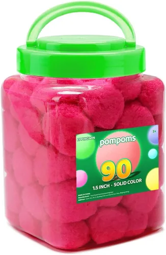 Vista 23 de Eppingwin - 2000 pompones negros, pompones suaves de 1 cm para manualidades, 0.4 pulgadas para proyectos de bricolaje de arte y manualidades (negro)