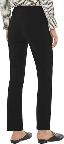 Vista 4 de May You Be Pantalones casuales de negocios súper elásticos de ajuste recto y cómodos para mujer