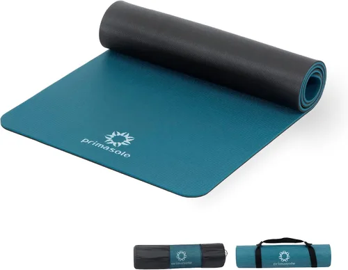 Vista 8 de Primasole Esterilla de yoga ecológica de 1/2 pulgada antideslizante para yoga, pilates, fitness en casa y gimnasio, 4 colores con funda