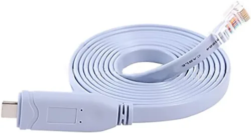 Vista 2 de Cable de consola USB tipo C a RJ45 para equipo de red USB-C 3.1 FTDI RS232 RJ45, cable de consola de enrutador compatible