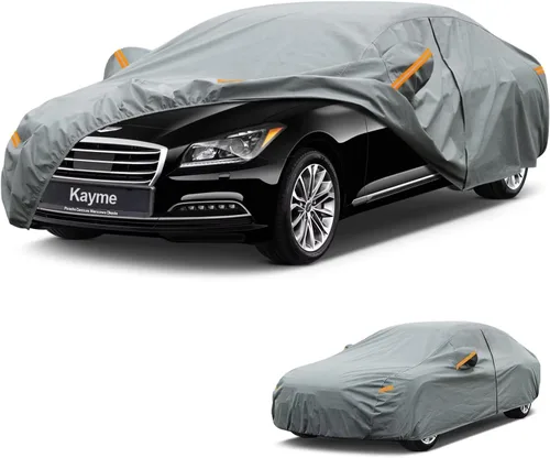 Vista 53 de Kayme Funda de Coche de Servicio Pesado Impermeable para Todo Tipo de Clima, Ajuste Personalizado para Tesla Model S, Cubierta Exterior Completa