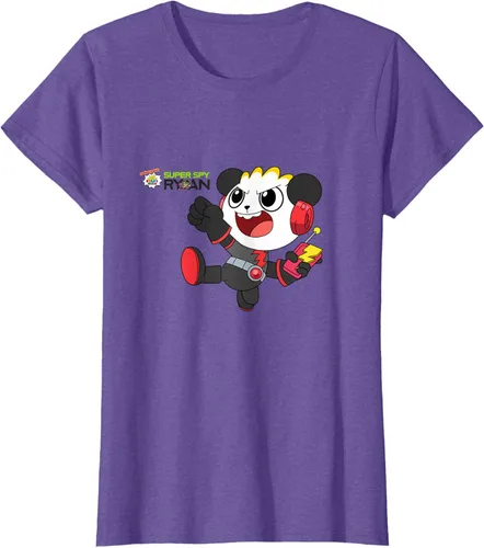 Vista 23 de Ryan's World Super Spy Combo Panda Camiseta, gris, S Asfalto