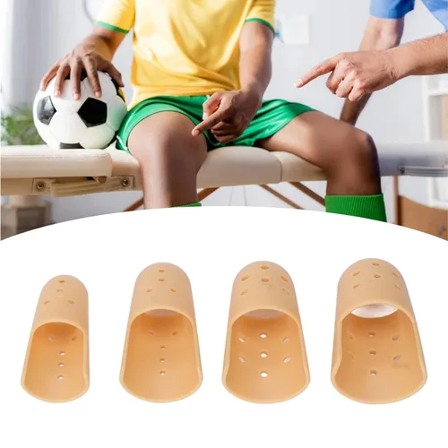Vista 7 de 4 tamaños de mazo para dedos, férula para el pulgar, soporte estabilizador, protectores transpirables para aliviar heridas, artritis, esguinces