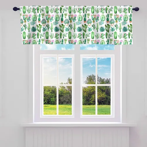Vista 5 de Cortinas de cenefa con estampado de leopardo para sala de estar, dormitorio, estampado a rayas de guepardo safari, cenefas de cortina de animales