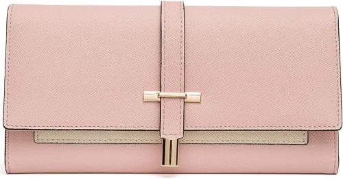 Vista 7 de CLUCI Cartera de cuero para mujer diseño delgado triple tarjetero para tarjetas de crédito Classic
