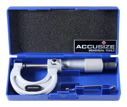 Vista 18 de Accusize Industrial Tools Micrómetro de exterior de ultra precisión 0 - 1 pulgada x 0.0001 pulgada, Eg00-0001 0-1", Ultra-Precision, Carbide