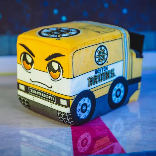 Vista 2 de Bleacher Creatures Boston Bruins Zamboni - Peluche de Kuricha de 7 pulgadas de la NHL, suave inspirado