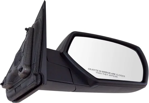 Vista 38 de TRQ Cubierta cromada del espejo manual del lado del pasajero, acabado liso para Volvo VNL 2004-2014