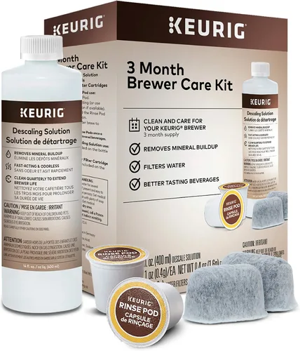 Vista 5 de Keurig® K-Supreme Plus SMART - Cafetera de cápsulas K-Cup de una sola porción (negro) Kit de mantenimiento de cafetera de 3 meses
