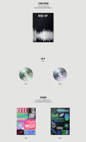 Vista 3 de STRAY KIDS : NOEASY [Standard Ver - A TYPE] 2º álbum CD+Tarjeta fotográfica de doble cara+Póster de unidad+pegatina+Photocards+Photobook+Lyrics