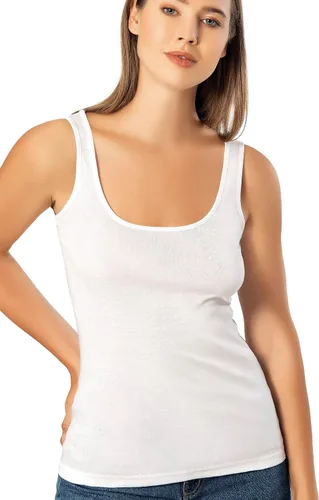 Vista 19 de VAVONNE Camiseta sin mangas tipo camisola para mujer, toda de algodón, aireada, suave y cómoda