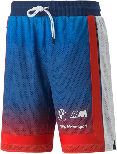 Vista 3 de PUMA Hombres BMW MMS Retro Shorts Casual Casual Bolsillos - Blanco