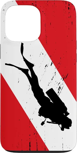 Vista 24 de Funda de buceo para iPhone 17, regalos de buceo, diseño vintage de buceo