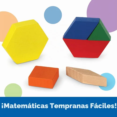 Vista 2 de Learning Resources bloques de madera con patrones, juego de 250