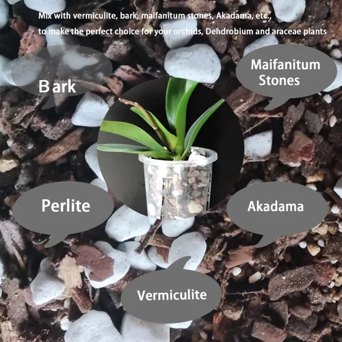 Vista 4 de Perlita gruesa dura natural de 0.4 a 0.8 pulgadas, 2 cuartos de galón para plantas hortícolas, perlita orgánica gruesa a granel, mezcla para macetas