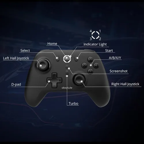 Vista 9 de C6 Wireless PC Controller, Bluetooth Game Controller- 1000Hz Polling Rate- Hall Effect Joystick for Windows PC, Nintendo Switch, Switch 2, Steam
