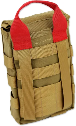 Vista 5 de Lightning X - Kit de primeros auxilios táctico IFAK MOLLE con tecnología Red Tab LXPB70-SKK - Bronceado