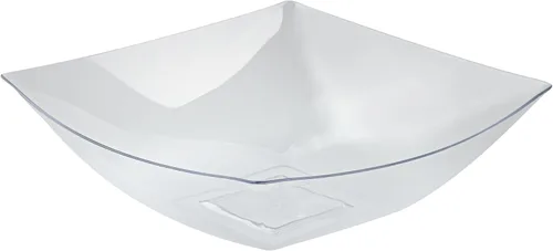 Vista 20 de Restaurantware Moderna - Cuencos de plástico de lujo de 8 onzas, 10 cuencos cuadrados desechables para ensalada, duraderos y resistentes