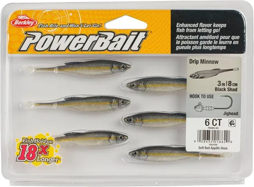 Vista 5 de Berkley PowerBait Drip Minnow Fishing Soft Bait
