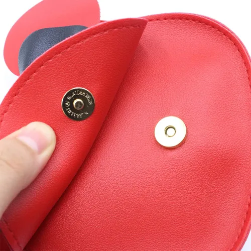Vista 5 de JUMISEE Bolso cruzado con lazo para niñas pequeñas, diseño de ratón, con pompones
