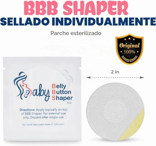 Vista 4 de Parches para el ombligo para bebé, 30 piezas, parches de algodón imprescindibles para el bebé, parches para el ombligo del bebé, moldeador