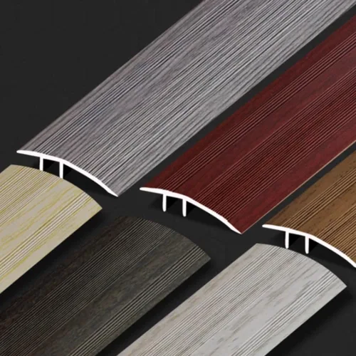 Vista 5 de NILZA Door Threshold Strip Wood Floor Transition Strip 36in Threshold Transition Strips, Metal Threshold Reducer Ramp, Suitable for Height of Oak