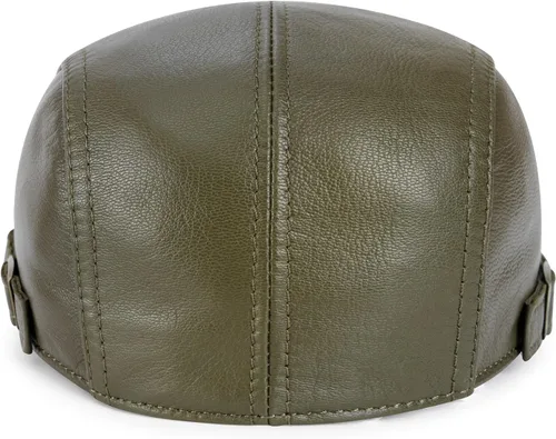 Vista 24 de VOBOOM Gorra de hiedra de cuero genuino ajustable para hombres y mujeres