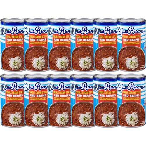 Vista 13 de Blue Runner New Orleans Spicy Creole Cream Style Red Beans - Lata de 16 onzas (paquete de 12)