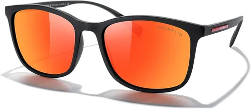 Vista 3 de MERRY'S Lentes de sol polarizados cuadrados para hombres y mujeres, ultraligeros, para conducir, pesca, golf, UV400 S8668
