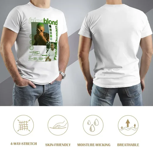 Vista 5 de Rap - Camiseta de algodón de manga corta con cuello redondo para hombre