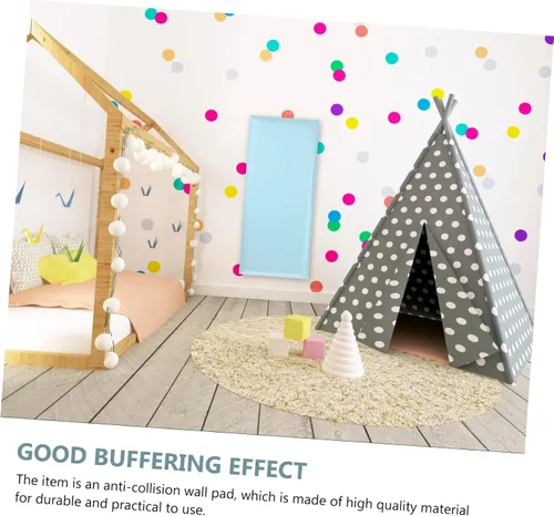 Vista 4 de Adhesivo de pared para habitación de los niños, calcomanías de pared de dinosaurio, acolchado protector autoadhesivo, almohadilla suave