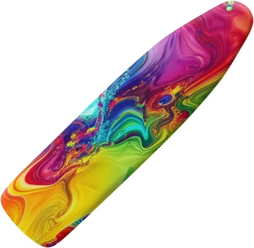Vista 27 de Funda floral a prueba de arañazos para tablas de planchar de tamaño estándar, reflectante, con 3 ganchos y bucles para decoración de tablas de 15 x