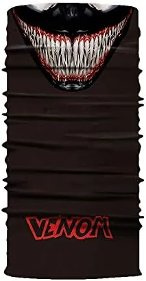 Vista 3 de Jiazery QZ Unisex Multi Funcional 50+ UV Protección Cara Máscara Cráneo 3D Impreso Pasamontañas Headwear