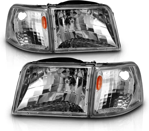 Vista 7 de AmeriLite Faros Halógenos de Repuesto y Conjunto de Esquina Para Camioneta Ford Ranger 93-97 - Lado del Pasajero y del Conductor, Conjunto de Luces