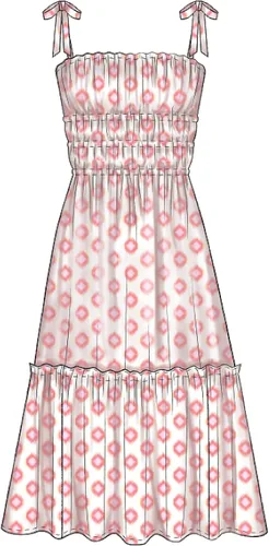 Vista 7 de McCall's Patterns McCall's Learn - Vestido de manga larga para mujer, sin mangas, corto, patrón de costura 12-20, color blanco