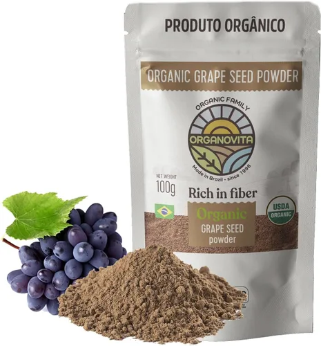 Vista 7 de Polvo orgánico – Mezcla en batidos, pasteles, alto contenido de fibra, hecho con ingredientes naturales prensados en frío, sin gluten, todo