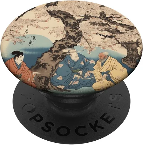 Vista 6 de Sakura Showcase Sumo Renaissance Theatrical Triumph PopSockets MagSafe PopGrip for iPhone