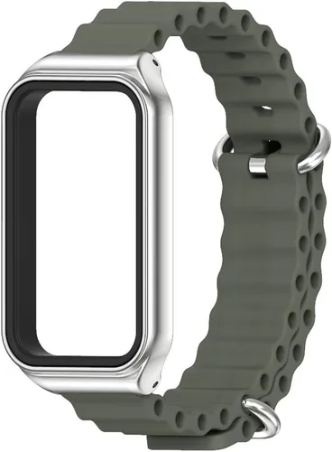 Vista 2 de Correa de repuesto de silicona para reloj, accesorios de pulsera inteligente para Amazfit 7 Fit Band