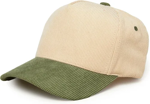 Vista 11 de Funky Junque Blank Corduroy Snapback Hat naranja/beige