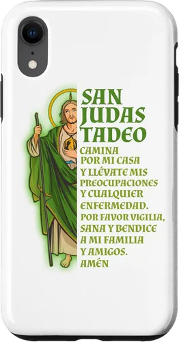 Vista 25 de Funda para iPhone 16 San Judas Tadeo con Oración