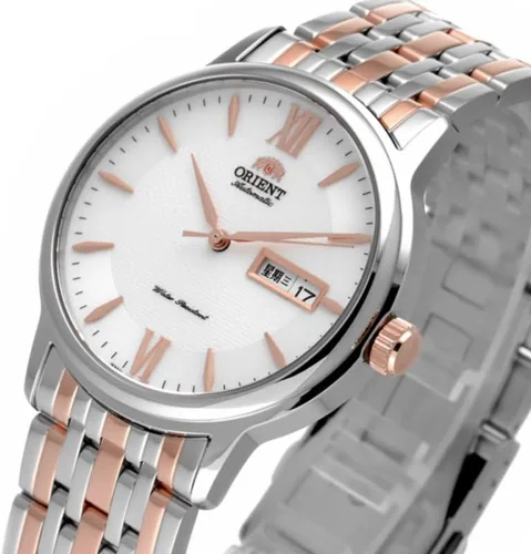 Vista 2 de ORIENT Reloj automático para hombre con esfera blanca SAA05001WB, Moderno