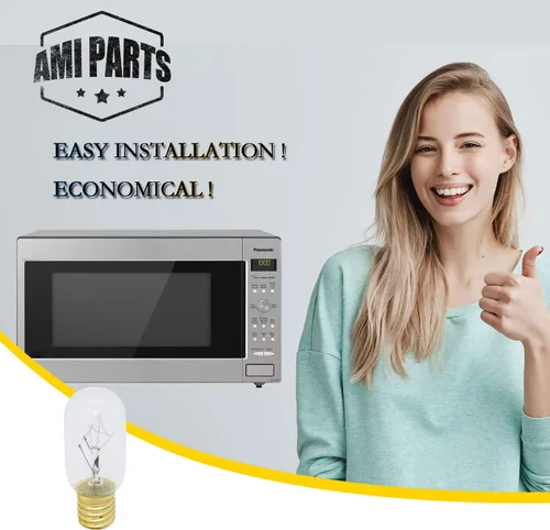 Vista 7 de AMI PARTS WB36X10003 Bombilla de 40 W 130 V Microondas Repuesto Compatible con General Electric Hotpoint Microondas (2 piezas)
