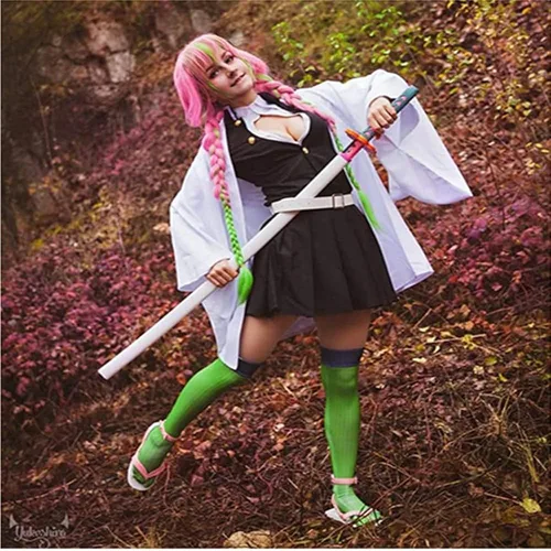Vista 6 de Tanjiro Giyuu - Disfraz de cosplay de anime kimono de Halloween