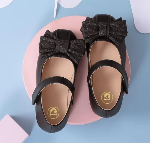 Vista 8 de kkdom Vestido de niña Mary Jane Zapatos planos de ballet para niñas pequeñas, zapatos de princesa, zapatos de fiesta escolar