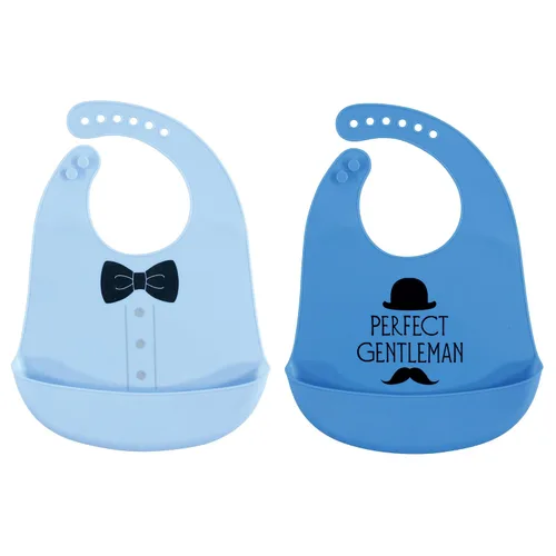 Vista 27 de Hudson Baby Baberos de silicona unisex para bebé, Apple Of My Eye, talla única