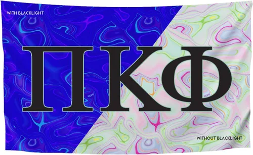 Vista 14 de Greek Club Sorority & Fraternity - Bandera de luz negra, 3 pies x 5 pies, licencia oficial, tapiz, exhibición, poliéster, pancarta de letras, CHI