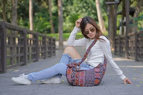 Vista 6 de Your Cozy Bolso cruzado para mujer, bolso hippie, bolso hobo para mujer, bolso bandolera hippie, bolso hippie