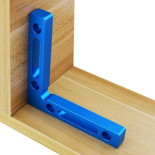 Vista 5 de Mocoum Aleación de aluminio de 90 grados cuadrados de posicionamiento de 4.7 x 4.7 pulgadas (4.7 x 4.7 in), abrazaderas de ángulo recto, herramienta