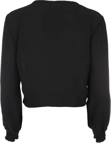 Vista 2 de Self Esteem Juniors Solid Tie Hem Manga Larga Crop Top 39 (US 8)